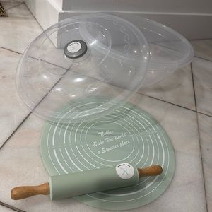 Challah Set : Bowl + Mat+ Roller